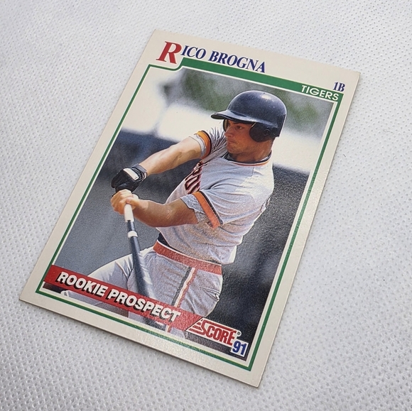 1991 Score Rico Brogna Detroit Tigers #741 Baseball Card - Picture 2 of 4